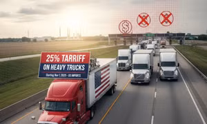 Mỹ áp thuế nhập khẩu 25% đối với xe tải hạng trung và hạng nặng