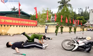 Diễn tập phương án bảo vệ cơ sở giam giữ năm 2025