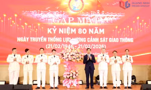 Công an tỉnh kỷ niệm 80 năm Ngày truyền thống Cảnh sát giao thông 