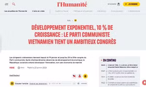 Truyền thông quốc tế nêu bật thành công của Đại hội XIV của Đảng Cộng sản Việt Nam