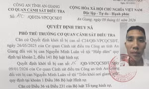 An Giang: Truy nã 4 nghi phạm trốn khỏi trại tạm giam