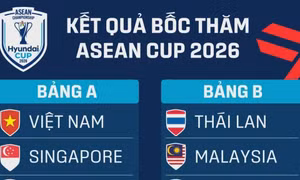 Việt Nam gặp Indonesia, Singapore và Campuchia ở ASEAN Cup 2026