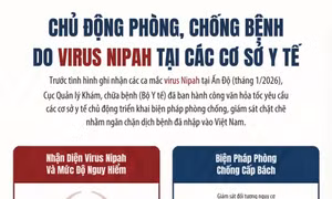 Chủ động phòng, chống bệnh do virus Nipah tại các cơ sở y tế