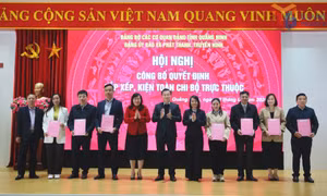 Đảng ủy Báo và Phát thanh, Truyền hình Quảng Ninh sắp xếp, kiện toàn chi bộ trực thuộc