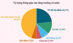 5 địa phương đóng góp lớn nhất vào tăng trưởng cả nước năm 2025