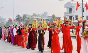 Rộn ràng không khí lễ hội Đình Trới năm 2026