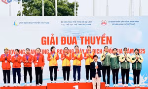 Quảng Ninh giành 4 HCV Giải đua thuyền Rowing, Canoeing và Rowing máy VĐQG 2025