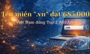Số lượng tên miền ".vn" đạt 685.000, đứng Top 3 ASEAN