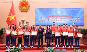 U22 Việt Nam được Hà Nội thưởng 1 tỉ đồng