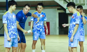 Tuyển futsal Việt Nam giảm tải thể lực trước trận gặp Thái Lan