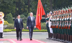 Thủ tướng Phạm Minh Chính chủ trì lễ đón Thủ tướng Australia