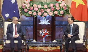 Chủ tịch nước Võ Văn Thưởng tiếp Thủ tướng Australia Anthony Albanese