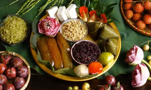 Mâm cỗ Tết Đoan Ngọ gợi nhớ ký ức xưa