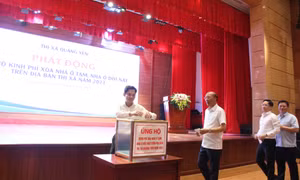 TX Quảng Yên phát động ủng hộ kinh phí xóa 55 nhà ở tạm, nhà ở dột nát năm 2023
