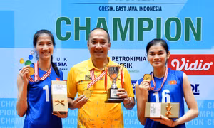 Góp mặt trong đội vô địch AVC Challenge Cup, thầy trò Bóng chuyền nữ Quảng Ninh có cơ hội dự giải Thế giới 