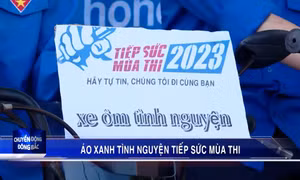 Áo xanh tình nguyện tiếp sức mùa thi
