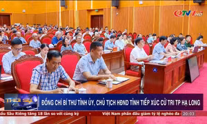 Đồng chí Bí thư Tỉnh ủy, Chủ tịch HĐND tỉnh tiếp xúc cử tri TP Hạ Long