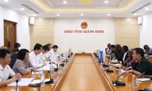Đoàn công tác Học viện Quốc phòng Tanzania làm việc với tỉnh Quảng Ninh