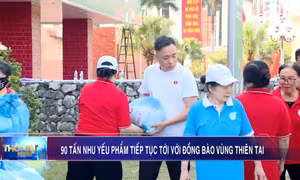 90 tấn nhu yếu phẩm tiếp tục tới với đồng bào vùng thiên tai