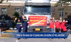 Thêm 45 tấn hàng hóa từ Quảng Ninh lên đường hỗ trợ Lâm Đồng