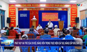 Phát huy vai trò của chi bộ, đảng viên trong thực hiện cải tạo, nâng cấp khu dân cư