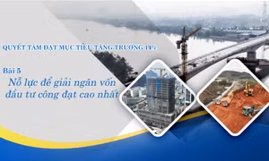Nỗ lực để giải ngân vốn đầu tư công đạt cao nhất