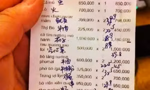 Phạt gần 100 triệu đồng quán ăn ở Nha Trang bán đĩa rau muống xào 500.000 đồng