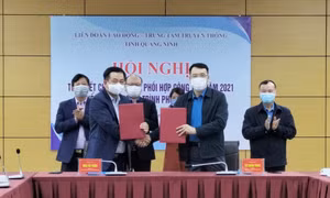 Liên đoàn Lao động tỉnh và Trung tâm Truyền thông tỉnh: Triển khai chương trình phối hợp năm 2022