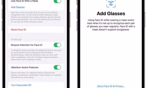 iPhone mở khóa Face ID khi đeo khẩu trang