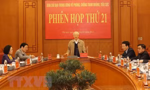 Kiên quyết, kiên trì, đẩy mạnh hơn nữa phòng, chống tham nhũng, tiêu cực