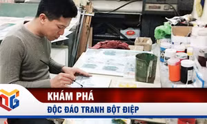 Độc đáo tranh bột điệp