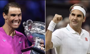Federer chúc mừng Grand Slam thứ 21 của Nadal