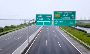 Cao tốc Hà Nội - Hải Phòng chỉ thu phí không dừng từ 5/5/2022