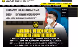 Tan Cheng Hoe từ chức HLV trưởng tuyển Malaysia