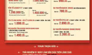 Tour trọn gói tại Quảng Ninh