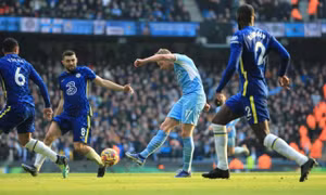Man City hạ Chelsea nhờ tuyệt phẩm của De Bruyne