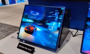 Samsung trình diễn máy tính bảng có thể mở rộng màn hình từ 13 lên 17-inch