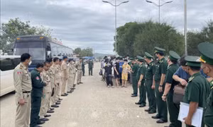 An Giang tiếp nhận 44 người nhập cảnh trái phép do phía Campuchia bàn giao