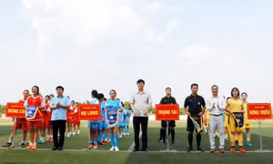 Khởi tranh môn Bóng đá nữ Đại hội TDTT tỉnh 2021-2022 