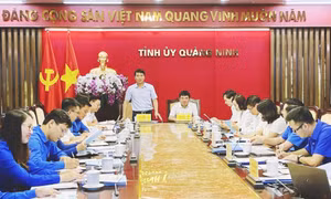 Trung ương Đoàn TNCS Hồ Chí Minh làm việc với Đoàn TNCS Hồ Chí Minh tỉnh Quảng Ninh