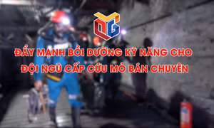 Đẩy mạnh bồi dưỡng kỹ năng cho đội cấp cứu mỏ bán chuyên
