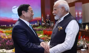 Thủ tướng Phạm Minh Chính gặp Thủ tướng Ấn Độ Narendra Modi