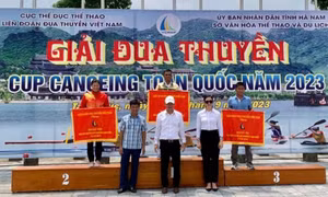 Quảng Ninh đứng thứ 2 toàn đoàn tại Giải Đua thuyền Cup Canoeing toàn quốc 2023