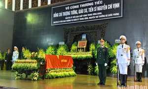 Cử hành trọng thể lễ viếng Thượng tướng Nguyễn Chí Vịnh