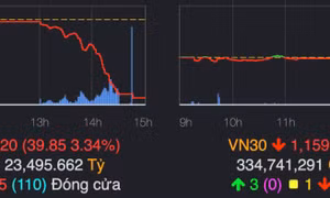 Bán tháo diện rộng, VN-Index giảm gần 40 điểm