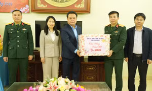 Phó Chủ tịch Thường trực HĐND tỉnh chúc Tết Đoàn Kinh tế Quốc phòng 327 và Trung đoàn 42