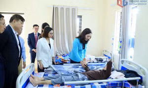 Phó Chủ tịch UBND tỉnh Nguyễn Thị Hạnh thăm, chúc Tết Trung tâm Trợ giúp xã hội tỉnh