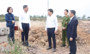 Phó Chủ tịch Thường trực UBND tỉnh kiểm tra công tác giải phóng mặt bằng của phường Hiệp Hòa