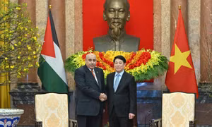 Chủ tịch nước Lương Cường tiếp Chủ tịch Hạ viện Jordan Mazen Turki El Qadi