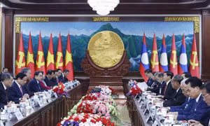 Tổng Bí thư Tô Lâm và Tổng Bí thư, Chủ tịch nước Lào hội đàm